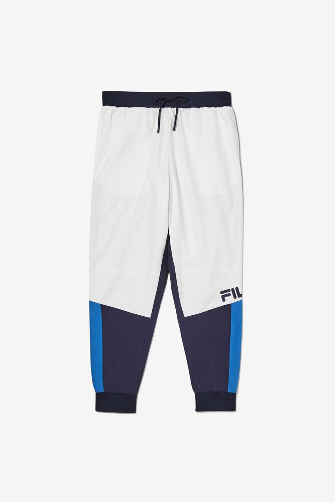 Fila Hudson Track White Pants Mens - NZ 76148-SMYA